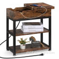 Sofa Side Table for Small Spaces End Table with Charging Station Supplier